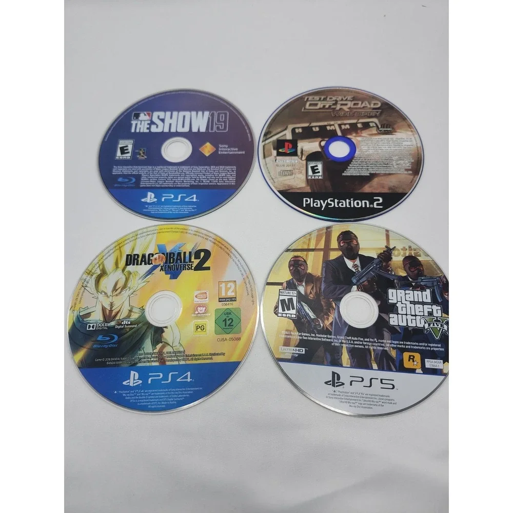 Playstation Games Test Drive Off Road, The Show19, Dragonball Z, Grand Theft...